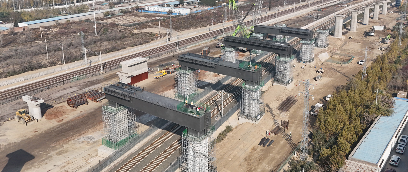 Yinchuan Bayanhot Branch Railway YBNS-1 steel cap girder project