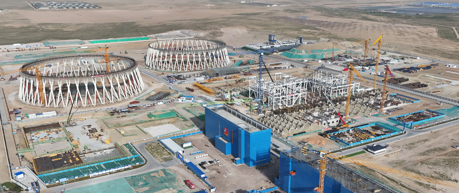Shaanxi Huangling Power Plant indirect air cooling tower steel structure project