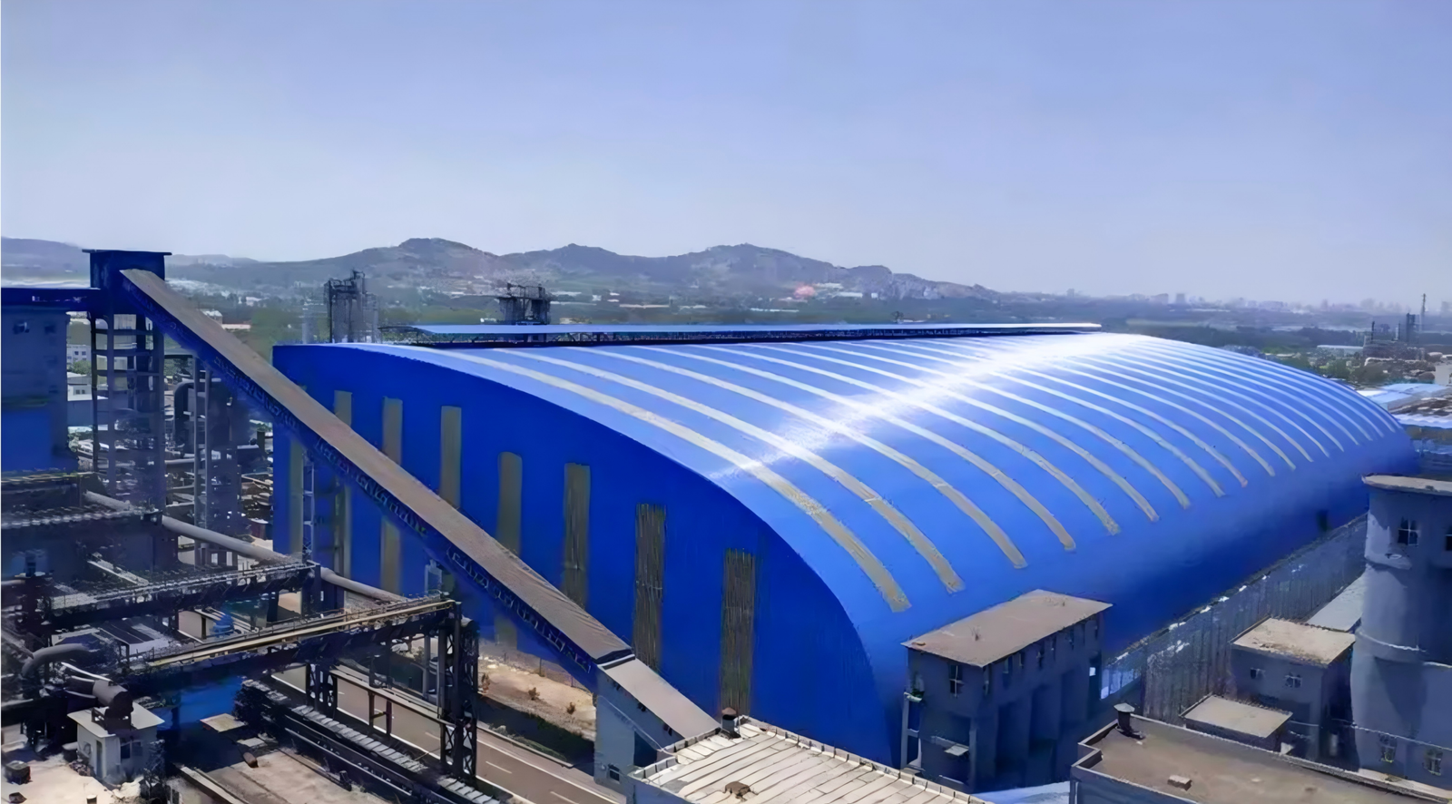Balongtu Coal Mine coal shed enclosure steel structure project in Ordos