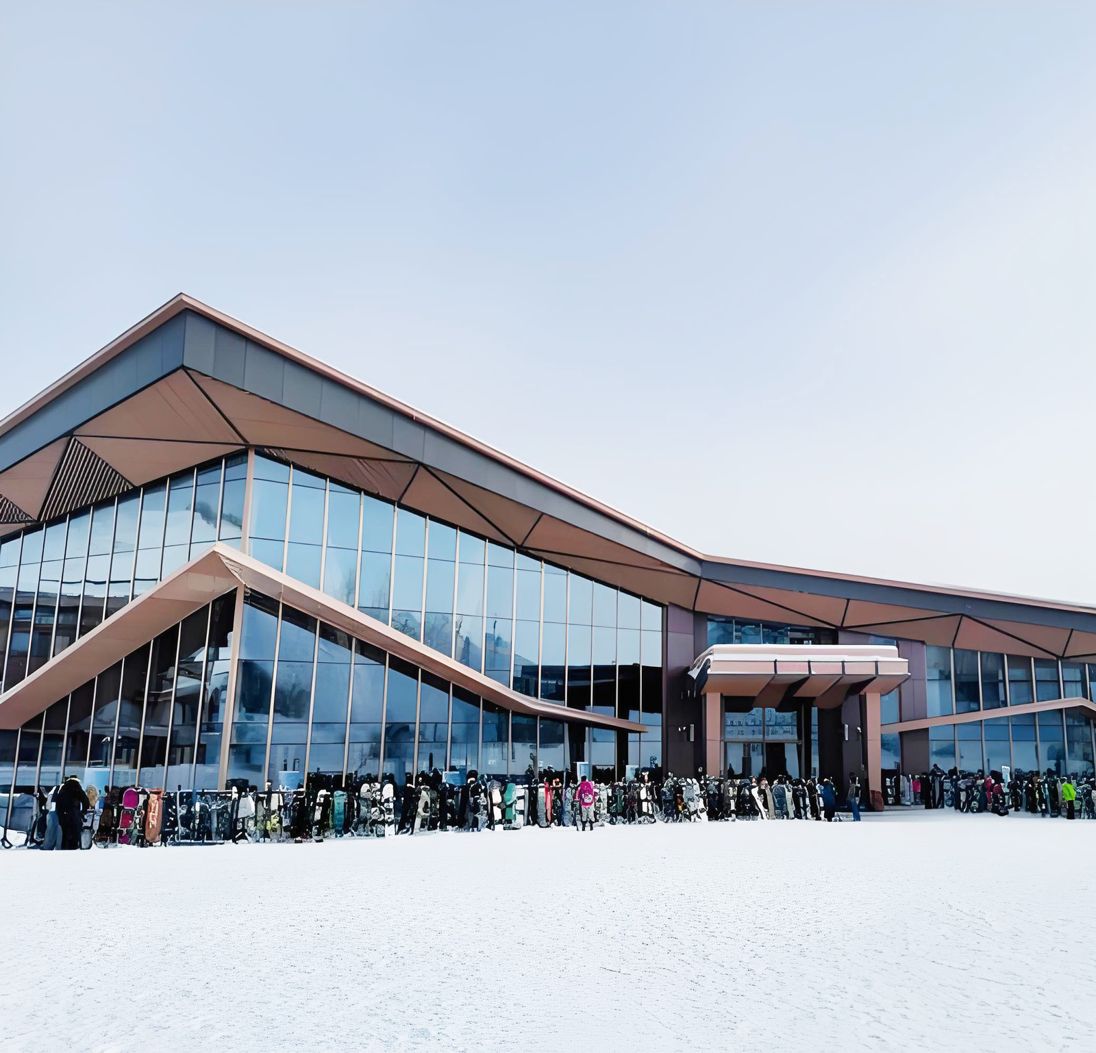 Altay Jikepulin International Ice and Snow Base athlete service center public building project