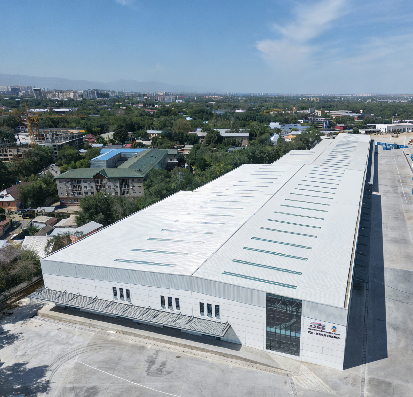 Almaty China Kazakhstan Logistics Station logistics park steel canopy project