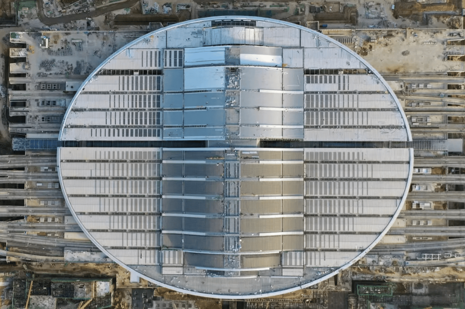 Rail transit engineering steel structure project by Zhonghengfeng